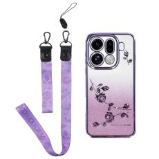 KADEM - KADEM Mobilskal till Oppo Find X9 Pro 5G Blomm&ouml;nster TPU Gradient - Lila