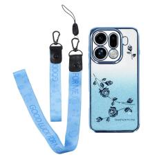 KADEM - KADEM Mobilskal till Oppo Find X9 Pro 5G Plast Blomm&ouml;nster - Bl&aring;