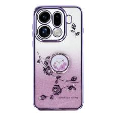 KADEM - KADEM Mobilskal till Oppo Find X9 Pro 5G TPU Blommor Gradient - Lila
