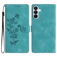 OEM - Leatherfodral f&ouml;r Samsung Galaxy S26 Pro Blomm&ouml;nster - Gr&ouml;n