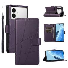 OEM - Line Samsung Galaxy S26 Edge Pl&aring;nboksfodral Konstl&auml;der - Lila