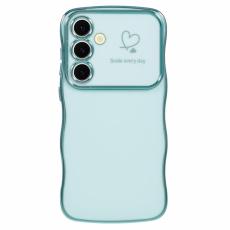 OEM - Love Hearts Samsung Galaxy A55 5G Skal TPU - Gr&ouml;n