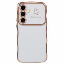 OEM - Love Hearts Samsung Galaxy A55 5G Skal TPU - Ivory White