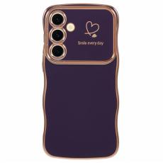 OEM - Love Hearts Samsung Galaxy A55 5G Skal TPU - M&ouml;rklila