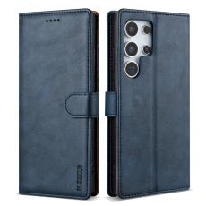 OEM - N.BEKUS Samsung Galaxy S26 Ultra Fodral Konstl&auml;der - Bl&aring;