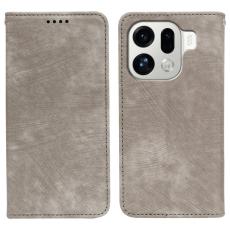 OEM - Oppo Find X9 Pro 5G Fodral &Auml;kta L&auml;der Magnetisk - Gr&aring;