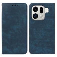 OEM - Oppo Find X9 Pro 5G Fodral &Auml;kta L&auml;der Magnetiskt - Bl&aring;