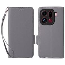 OEM - Oppo Find X9 Pro 5G Fodral L&auml;der - Gr&aring;