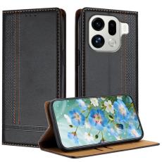 OEM - Oppo Find X9 Pro 5G Fodral L&auml;der St&auml;llfunktion - Svart