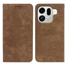 OEM - Oppo Find X9 Pro 5G Fodral Pattern &Auml;kta L&auml;der - Brun