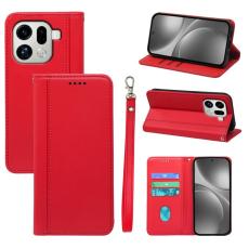 OEM - Oppo Find X9 Pro 5G Fodral PU L&auml;der Magnetisk St&auml;ngning - R&ouml;d