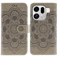 OEM - Oppo Find X9 Pro 5G Fodral PU L&auml;der Mandala - Gr&aring;