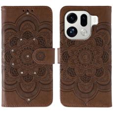 OEM - Oppo Find X9 Pro 5G Fodral PU L&auml;der Mandala M&ouml;nster - Brun