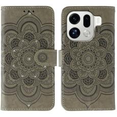 OEM - Oppo Find X9 Pro 5G Fodral PU L&auml;der Mandala M&ouml;nster - Gr&aring;