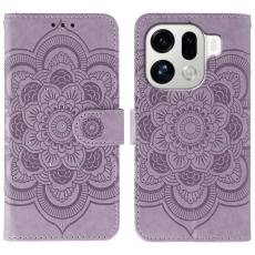 OEM - Oppo Find X9 Pro 5G Fodral PU L&auml;der Mandala M&ouml;nster - Lila