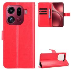 OEM - Oppo Find X9 Pro 5G Fodral PU L&auml;der - R&ouml;d