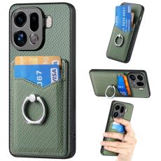 OEM - Oppo Find X9 Pro 5G Ring Fodral PU L&auml;der - Gr&ouml;n