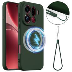 OEM - Oppo Find X9 Pro 5G Skal Silikon Anti-Drop - M&ouml;rkgr&ouml;n