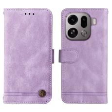 OEM - Oppo Find X9 Pro 5G St&auml;ll Fodral &Auml;kta L&auml;der - Lila