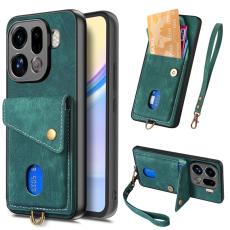 OEM - Oppo Find X9 Pro 5G St&auml;ll Fodral L&auml;der - Gr&ouml;n