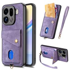 OEM - Oppo Find X9 Pro 5G St&auml;ll Fodral L&auml;der - Lila