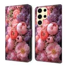 OEM - Ranunculaceae Samsung Galaxy S26 Ultra Fodral &Auml;kta L&auml;der - M&ouml;nstrad