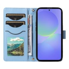 OEM - Rhombus Samsung Galaxy A37 Pl&aring;nboksfodral Konstl&auml;der - Bl&aring;