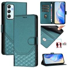 OEM - Samsung Galaxy A35 5G Fodral Impr&auml;nerad Honungskaka RFID Skydd - Gr&ouml;n