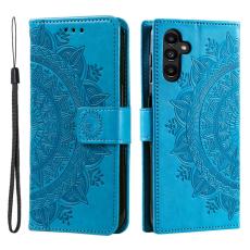 OEM - Samsung Galaxy A35 5G Fodral Mandala M&ouml;nster Konstl&auml;der - Bl&aring;