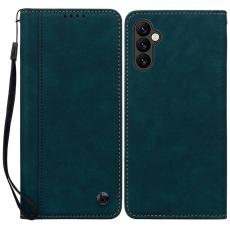 OEM - Samsung Galaxy A35 5G Fodral M&ouml;nster Konstl&auml;der - Gr&ouml;n