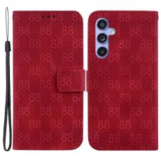 OEM - Samsung Galaxy A35 5G Fodral PU L&auml;der Dubbel 8-Form - R&ouml;d