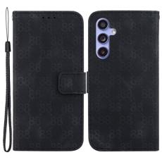 OEM - Samsung Galaxy A35 5G Fodral PU L&auml;der Dubbel 8-Form - Svart