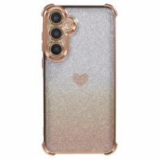 OEM - Samsung Galaxy A35 5G Skal Drop Skydd Hj&auml;rtm&ouml;nster TPU - Guld