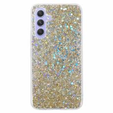OEM - Samsung Galaxy A35 5G Skal Glitterande Rep-skydd TPU - Guld
