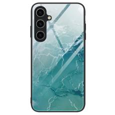 OEM - Samsung Galaxy A35 5G Skal H&auml;rdat Glas + Plast - Marmor