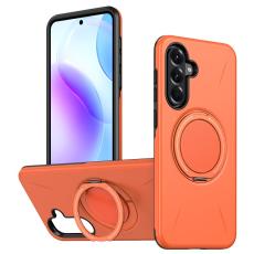 OEM - Samsung Galaxy A35 5G Skal Magnetiskt St&auml;ll TPU + PC - Orange