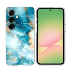 OEM - Samsung Galaxy A35 5G Skal Marmortryck Mjuk TPU - Bl&aring;