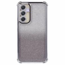 OEM - Samsung Galaxy A35 5G Skal Mjuk TPU Glitter Elektropl&auml;terad - Silver