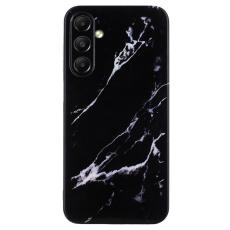 OEM - Samsung Galaxy A35 5G Skal Mjuk TPU Marble M&ouml;nster - Svart
