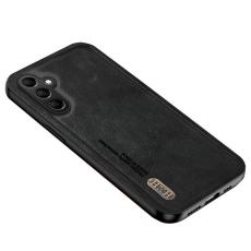 OEM - Samsung Galaxy A35 5G Skal Retro Stil PU L&auml;der + TPU Skydd - Svart