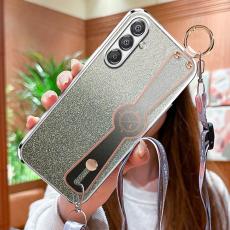 OEM - Samsung Galaxy A35 5G Skal TPU Electroplaterad Glittrig - Silver