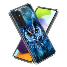OEM - Samsung Galaxy A35 5G Skal TPU M&ouml;nstertryck - Skog Uggla