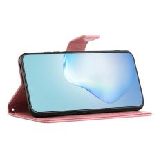OEM - Samsung Galaxy A37 / A36 5G Fodral PU L&auml;der Uggla Tr&auml;d - Rosa