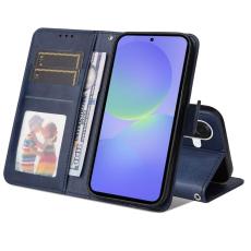 OEM - Samsung Galaxy A37 Pl&aring;nboksfodral Konstl&auml;der Flip - Bl&aring;