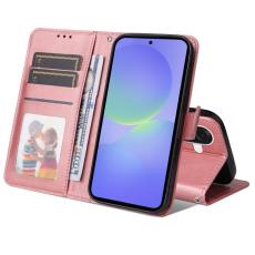 OEM - Samsung Galaxy A37 Pl&aring;nboksfodral Konstl&auml;der Folio Flip - Rosa