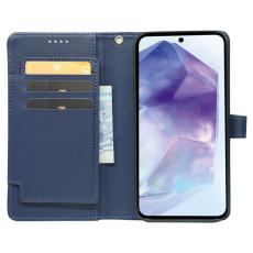 OEM - Samsung Galaxy A37 Fodral Konstl&auml;der Rutig - Bl&aring;