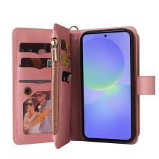 OEM - Samsung Galaxy A37 Pl&aring;nboksfodral Konstl&auml;der - Rosa