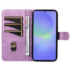 OEM - Samsung Galaxy A37 Pl&aring;nboksfodral Konstl&auml;der St&auml;ll - Lila