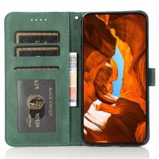 OEM - Samsung Galaxy A37 Pl&aring;nboksfodral Konstl&auml;der St&auml;llfunktion - Bl&aring; / Gr&ouml;n