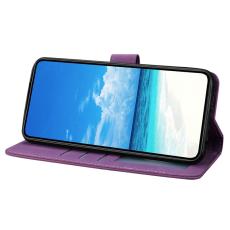 OEM - Samsung Galaxy A37 Pl&aring;nboksfodral Konstl&auml;der St&auml;ll Skydd - Lila